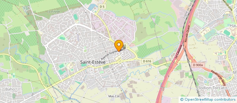 localisation de l'entreprise DETECTE PLUS ENVIRONNEMENT  SAINT-ESTEVE