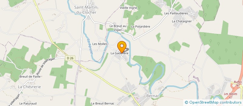 localisation de l'entreprise DETECTIO à BERNAC