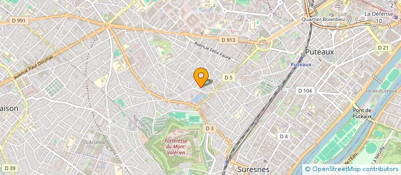localisation de l'entreprise DETECTION ET ALARME à NANTERRE