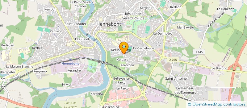 localisation de l'entreprise DETECTION FUITES ET RESEAUX à HENNEBONT