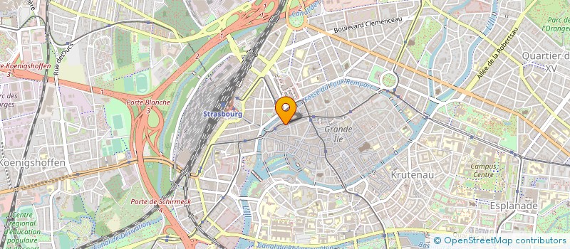localisation de l'entreprise DETECTIVE CONSEIL-AREP à STRASBOURG