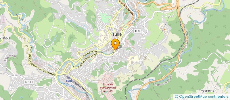 localisation de l'entreprise DETENT'INSTITUT à TULLE