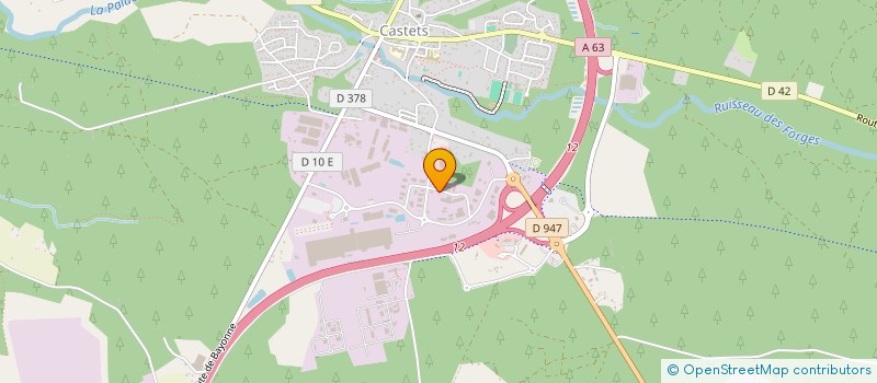 localisation de l'entreprise DETENTE  CASTETS