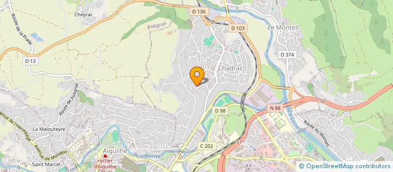 localisation de l'entreprise DETENTE DANSE  CHADRAC