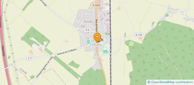 localisation de l'entreprise DETENTE ET LOISIRS - CLUB DE CHEVILLY à CHEVILLY