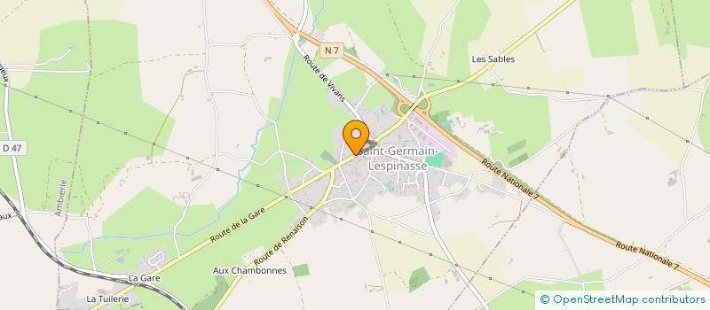 localisation de l'entreprise DETENTE ET LOISIRS CREATIFS  SAINT-GERMAIN-LESPINASSE