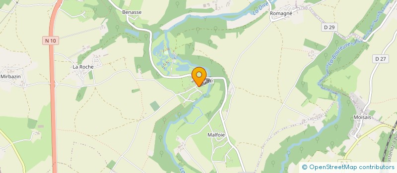 localisation de l'entreprise DETENTE ET LOISIRS DE LA DIVE  VALENCE EN POITOU