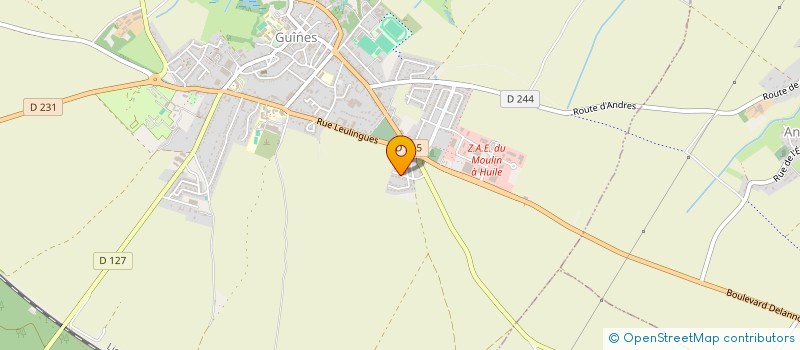 localisation de l'entreprise DETENTE ET LOISIRS DES TROIS PAYS  GUINES