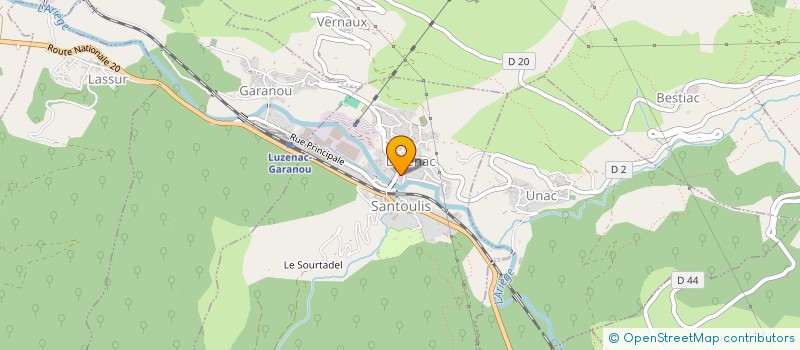 localisation de l'entreprise DETENTE ET LOISIRS VALLEES D'AX à LUZENAC