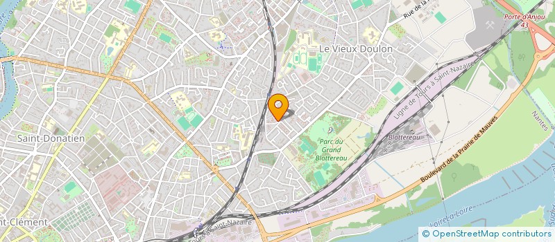 localisation de l'entreprise DETENTE ET SPORT EN DOUCEUR à NANTES