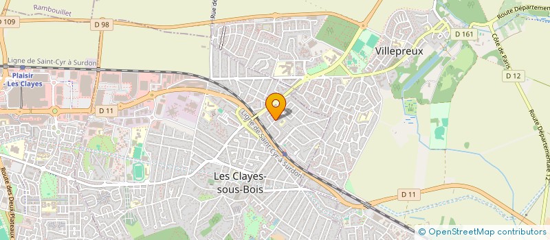 localisation de l'entreprise DETENTOA  LES CLAYES-SOUS-BOIS