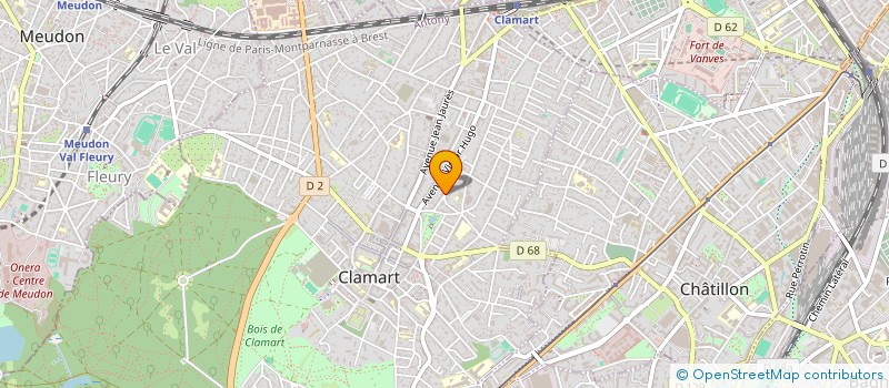 localisation de l'entreprise DETER à CLAMART