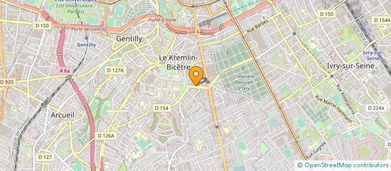 localisation de l'entreprise DETER    A.D  LE KREMLIN-BICETRE