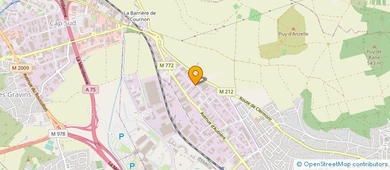 localisation de l'entreprise DETERCENTRE - CLEOR à COURNON-D'AUVERGNE