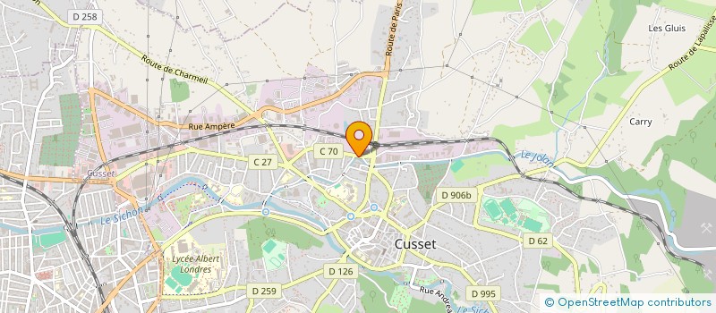 localisation de l'entreprise DETERCENTRE SARL à CUSSET