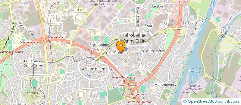 localisation de l'entreprise DETERMINE A CONTRIBUER NOBLEMENT ET A KIFFER à HEROUVILLE-SAINT-CLAIR