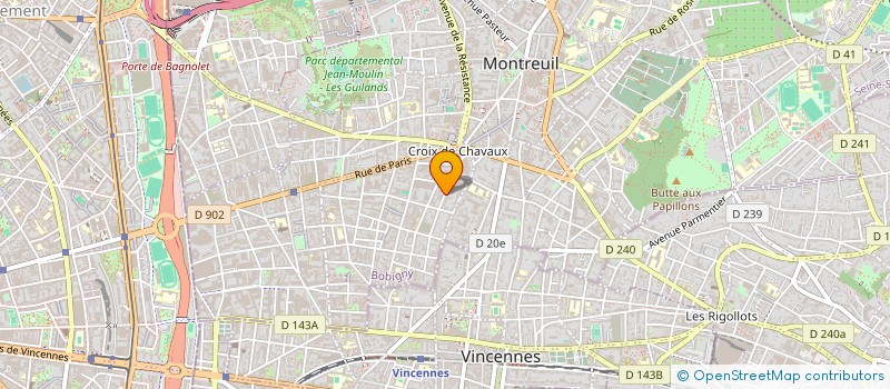 localisation de l'entreprise DETG BEAUTY à MONTREUIL
