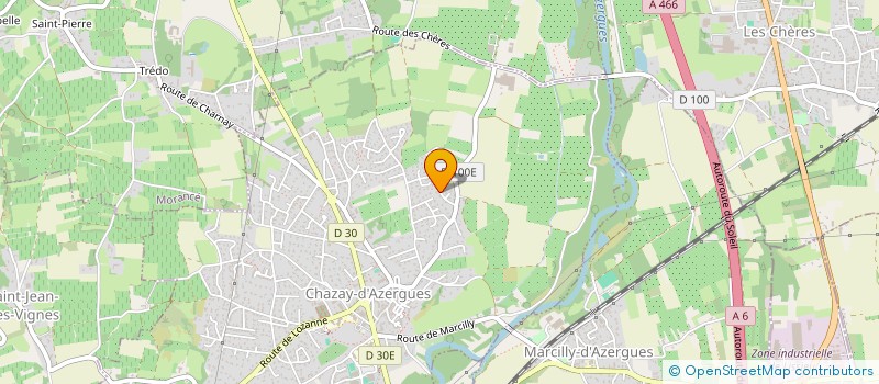 localisation de l'entreprise DETI INVEST  CHAZAY-D'AZERGUES