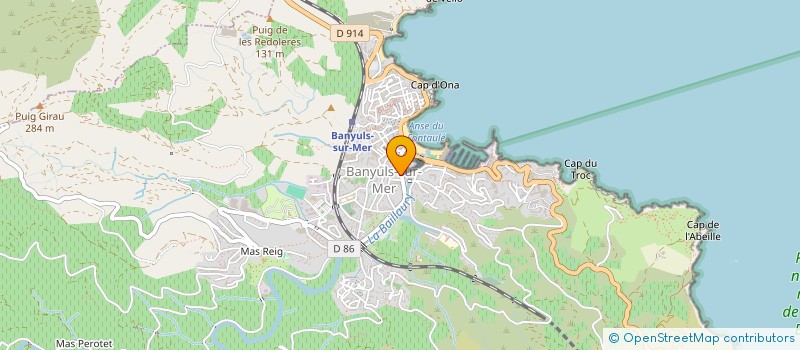 localisation de l'entreprise DETINE  BANYULS-SUR-MER