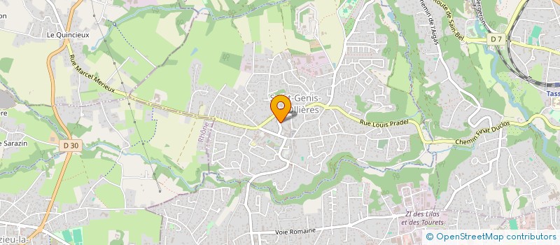 localisation de l'entreprise DETOEUF BERENGERE  SAINT-GENIS-LES-OLLIERES