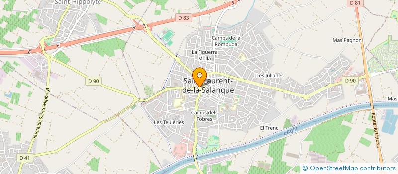 localisation de l'entreprise DETOISIEN MARTINE VAN CEUNEBROECK C  SAINT-LAURENT-DE-LA-SALANQUE