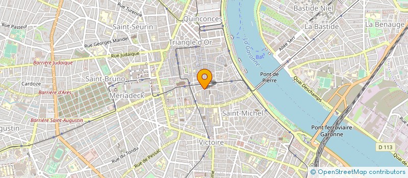 localisation de l'entreprise DETOUR à BORDEAUX