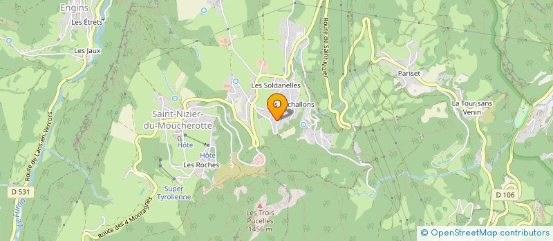 localisation de l'entreprise DETOUR ASSO  SAINT-NIZIER-DU-MOUCHEROTTE