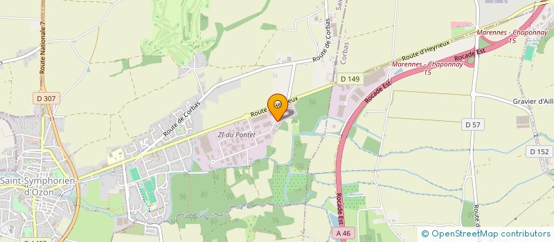 localisation de l'entreprise DETOUR THIVOLLE  SAINT-SYMPHORIEN-D'OZON