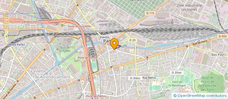 localisation de l'entreprise DETOURS-ATAJOS à PANTIN