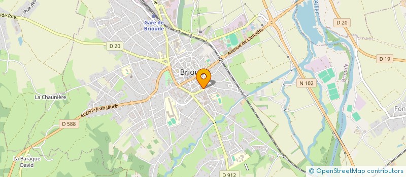 localisation de l'entreprise DETOURS - ATELIER DE PAYSAGE  BRIOUDE