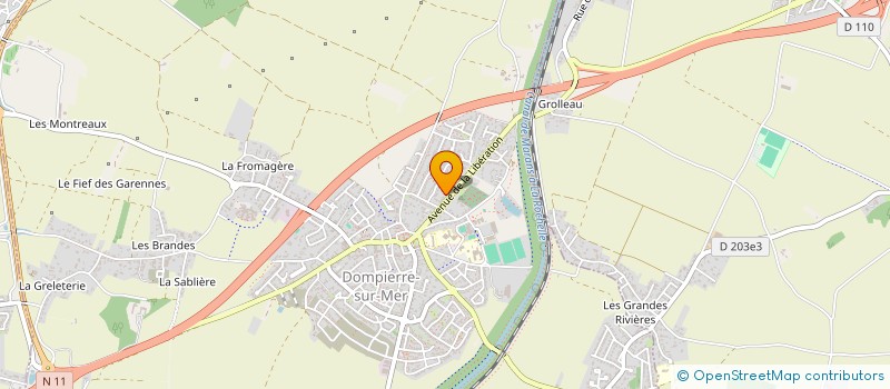 localisation de l'entreprise DETOURS DU MONDE  DOMPIERRE-SUR-MER