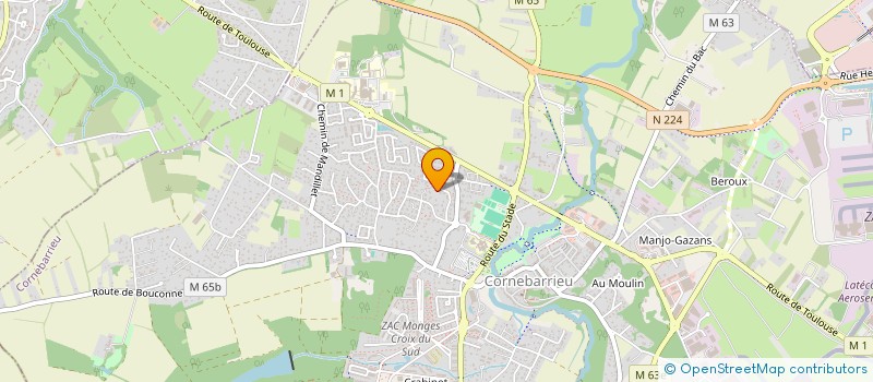 localisation de l'entreprise DETOURS ET DECOUVERTE  CORNEBARRIEU