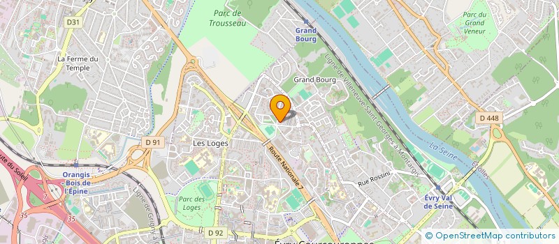 localisation de l'entreprise DETOVINI CONSTRUCTIONS à EVRY-COURCOURONNES