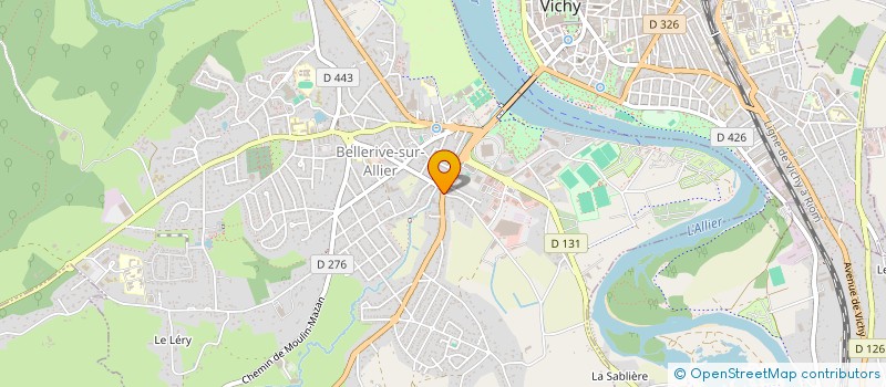 localisation de l'entreprise DETRE  BELLERIVE-SUR-ALLIER