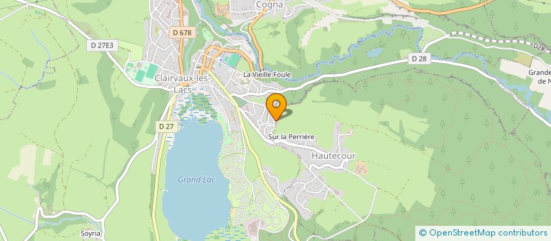 localisation de l'entreprise DETREZ COQUARD  CLAIRVAUX-LES-LACS