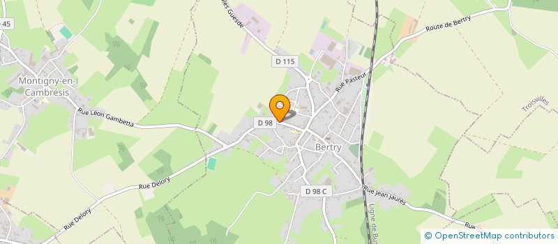 localisation de l'entreprise DETREZ LEFEBVRE à BERTRY