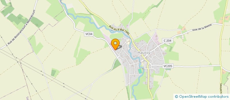 localisation de l'entreprise DETRIVIERE  HAUSSY