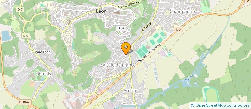 localisation de l'entreprise DETROIT INVEST à LAON