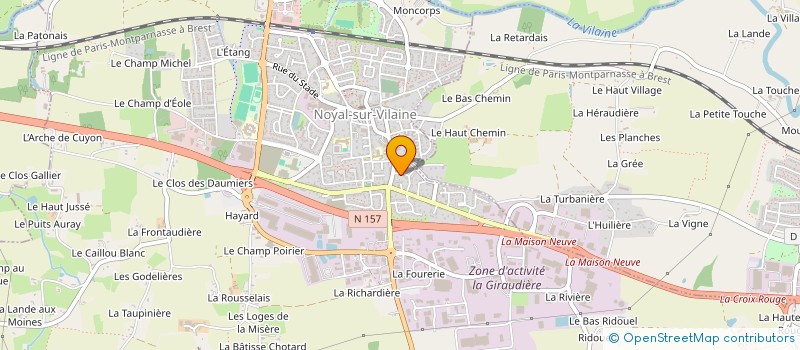 localisation de l'entreprise DETSO à NOYAL-SUR-VILAINE