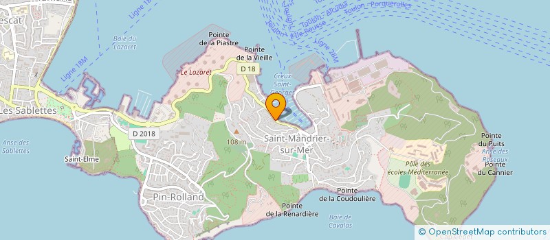 localisation de l'entreprise DETTORI MARINE  SAINT-MANDRIER-SUR-MER