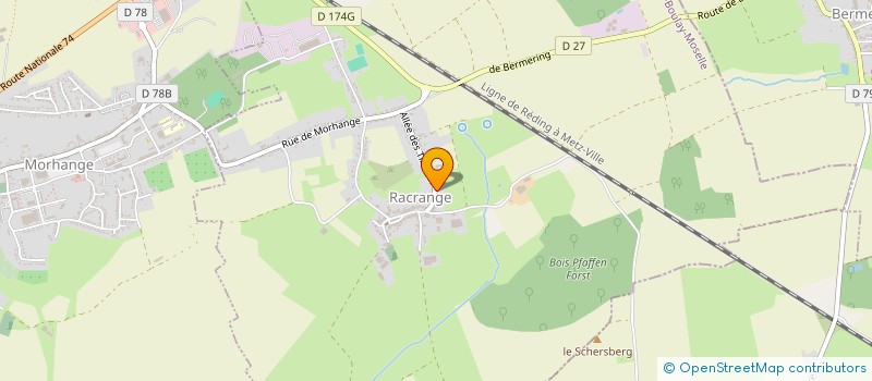 localisation de l'entreprise DETTORI MICHEL DETTORI MARCO  RACRANGE