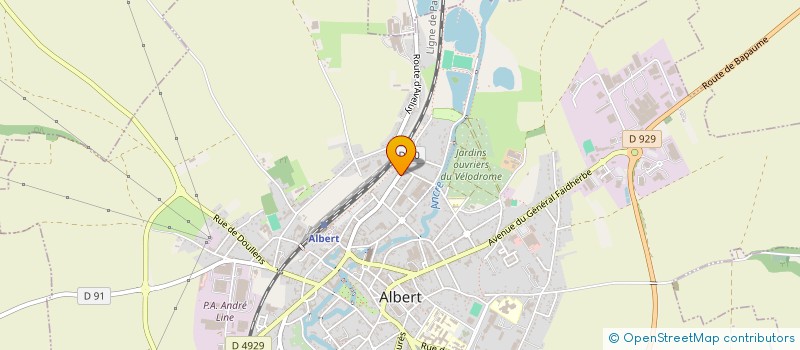 localisation de l'entreprise DETWHITE à ALBERT