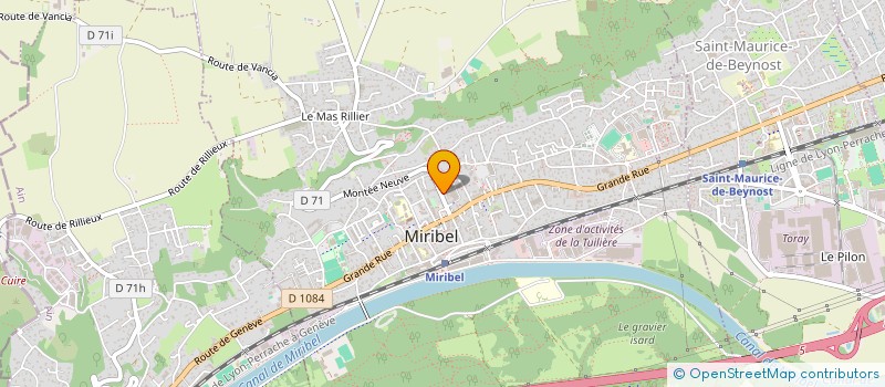 localisation de l'entreprise DEUBLON à MIRIBEL