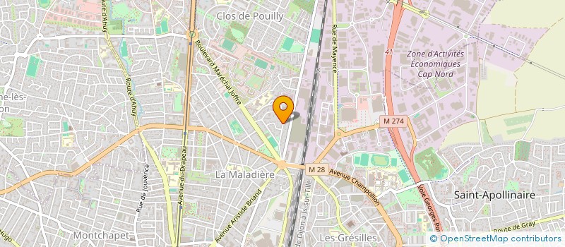 localisation de l'entreprise DEUBUI à DIJON