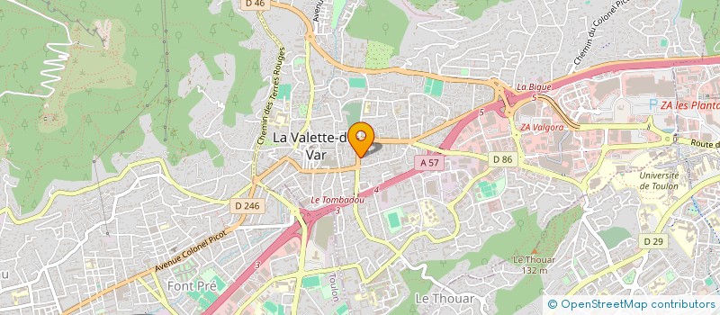 localisation de l'entreprise DEUCALION à LA VALETTE-DU-VAR