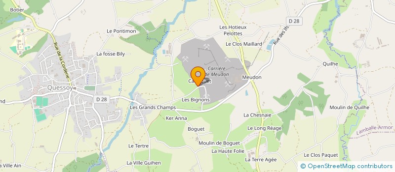 localisation de l'entreprise DEUCHE CLUB DES SOLIDS DU MENE  QUESSOY