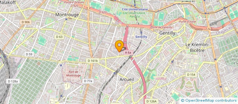 localisation de l'entreprise DEUG IMMO  ARCUEIL