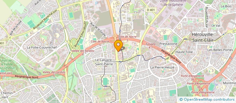 localisation de l'entreprise DEUIL IMMO  CAEN