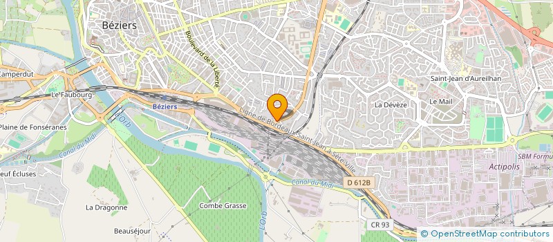 localisation de l'entreprise DEUIZE DISTRIBUTION à BEZIERS