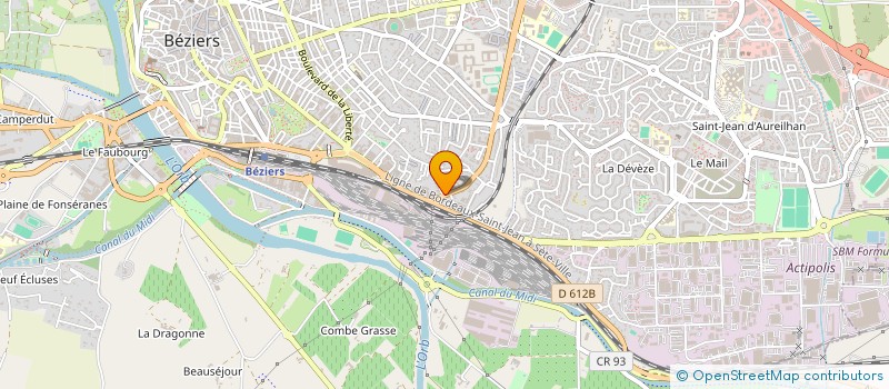 localisation de l'entreprise DEUIZE INVEST  BEZIERS